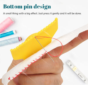 किनारे सिलाई लॉक्रंडिंग उपकरण, सिलाई टेम्पलेट्स शासकों सुई गेज क्लिंग शासक सुई गेज को सीधे सिलाई के लिए उपकरण सीम गेज - Product Image 2