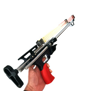 Nueva Resortera Negra <span class=keywords><strong>de</strong></span> Metal para <span class=keywords><strong>Caza</strong></span>, Resortera <span class=keywords><strong>Profesional</strong></span> Potente con 12 Bandas <span class=keywords><strong>de</strong></span> Goma, Resortera para Tiro al Aire Libre - Product Image 4