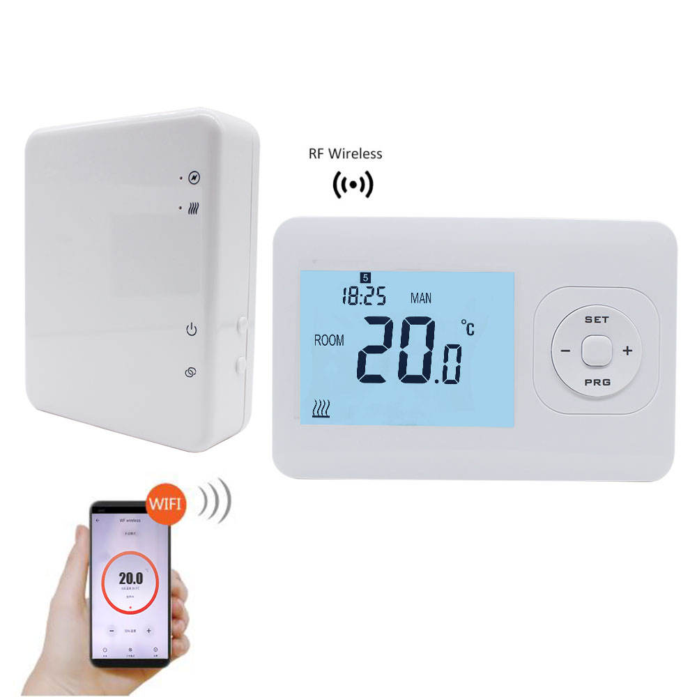 Climatización Termostatos y accesorios BecaSmart Series 1000 Termostato Inteligente Wi-Fi Calentamiento de Caldera Calefacción de Caldera, inalámbrico y programable Pantalla táctil LCD pcspalet.com.tr