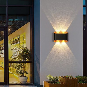 Lampe murale extérieure West River Lights, IP65, étanche, en aluminium, éclairage haut et bas, pour cour, balcon, villa - Product Image 1