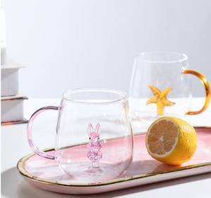 Taza de beber de animales en 3D, taza de bebida de jugo, transparente, única capa, tazas de vidrio, colores, fabricantes - Product Image 3