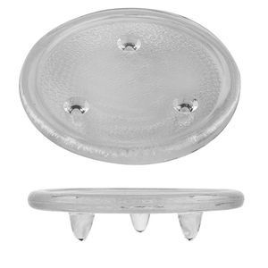 Bandeja de Vidro Transparente Estilo Europeu para Velas Aromáticas - Bandeja Decorativa para Itens de Casamento - Product Image 1