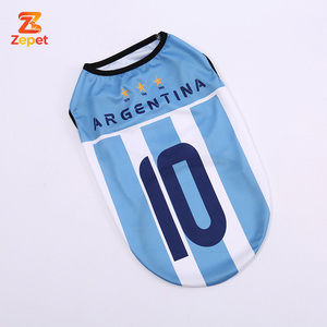 Chaleco para Perro de la Copa <span class=keywords><strong>Mundial</strong></span> de Fútbol 2026, Logotipo del Equipo Nacional, Número del Jugador, Transpirable, para Todas las Estaciones, Ropa para Mascotas, Argentina - Product Image 2