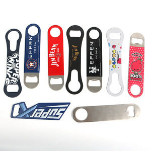 Stainless Steel Straight Plate Bottle Opener Custom <strong>Dip</strong> Plastic Printing Color Beer Bottle Opener Custom New Home Bottle Opener - Product Image 3