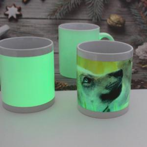 Festival Lovers Gifts White Ceramic Luminous Sublimation <b>Bottles</b> Custom Print Eco-Friendly Boiling Water Applicable Lid - Product Image 2