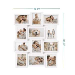 Ensemble de cadres photo muraux blancs, 12 pièces, 10x15 cm, pour l'affichage des souvenirs de famille - Product Image 2