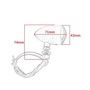 Luz de señal de giro Universal para motocicleta, 12V, luz de freno, indicador de luz trasera para Honda, Yamaha, <span class=keywords><strong>Suzuki</strong></span>, Kawasaki, Harley - Product Image 6