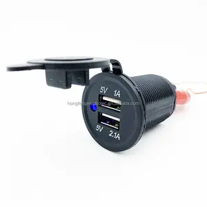 אוניברסלי אוטומטי אוטובוס סירה כפולה USB מטען עמיד למים 12V קלט 3.1A פלט מטען לרכב Socket