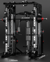 Machine Smith Commerciale Multifonctionnelle avec Pile de Poids de 150 kg – Équipement d'Entraînement de Force pour Salle de Sport et Domicile
