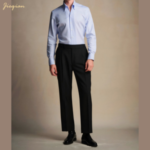 <span class=keywords><strong>Camicia</strong></span> Formale da Uomo Italiana con Colletto Quadrato, 80% Cotone Pettinato, Traspirante, Manica Lunga, Business Casual, Ufficio, ODM - Product Image 3