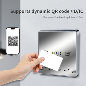 Lector de Tarjetas de Acceso con Código QR RFID TCP/IP Wiegand de 13.56MHz con Medición Biométrica de Huellas Dactilares para Control de Acceso - Product Image 4