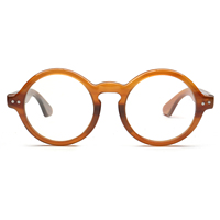 Montures de lunettes haut de gamme faites à la main en véritable corne de buffle, couleur unie, pour hommes et femmes, marron, logo personnalisable