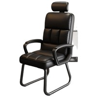 Chaise d'ordinateur à dossier haut de nouveau style chaise visiteur ergonomique chaise de bureau exécutive en cuir avec appui-tête en stock