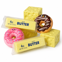 Aneka Kue Teh Sore, Stik Mentega, Donat, Desain Keju, Mainan Squishy Pu Slow Rising untuk Anak-anak
