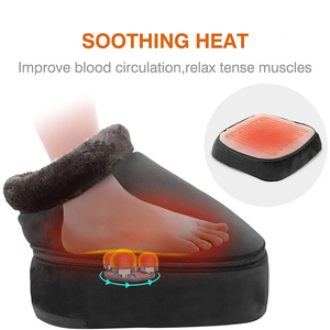 LUYAO 2 en 1 Shiatsu masajeador de pies y espalda con máquina de amasar con calor y almohadilla térmica calentador de pies cómodo - Product Image 2