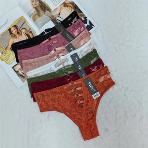 Tanga Sexy de Talla Grande al por Mayor, Tanga Transparente para Mujer, Tentación con Perlas, Masaje, Abertura Fácil de Desprender, Pantalones Calientes - Product Image 1