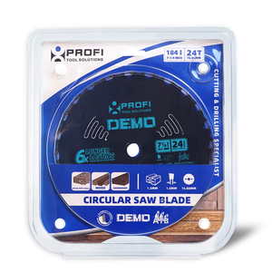 24 răng TCT lưỡi cưa tròn, 7 1/4 "cho phá hủy: gỗ cứng và gỗ với cắt móng tay - Product Image 4