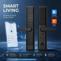 Serrure de porte intelligente, serrure de porte numérique à empreintes digitales, Tuya Wifi TTLock, entrée sans clé, biométrique, Cerradura Inteligente, maison, bureau, hôtel