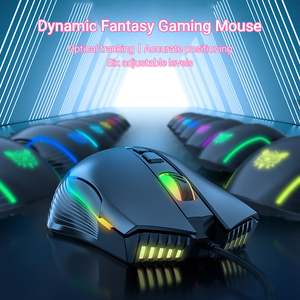 Ooikuma <span class=keywords><strong>cw905</strong></span> Pink Girl Esports Mouse Cable Game Cute Girl Heart RGB mouse de computadora para sistema de hogar inteligente - Product Image 3