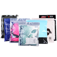 Sac refermable en PE CPE givré personnalisé et écologique avec logo imprimé, sac d'emballage, sacs en plastique pour vêtements