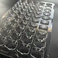 Electronics Turnover Blister Tray 35 Compartments Transparent PVC Antistatic Customizable PP PET Shape Consumer Electronics