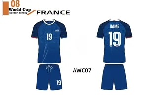 Equipación de fútbol personalizada, conjunto de camisetas de fútbol con el nombre del equipo, conjunto de uniforme de Tailandia, camisetas de fútbol sublimadas