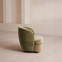 Fauteuil en velours moderne de luxe pour la maison, le bureau ou le café, pour se détendre dans le salon, style ferme