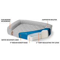 OEM ODM Canapé-lit de luxe pour animaux de compagnie, chien ou chat, coussin personnalisé, lit pour chien, housse amovible imperméable