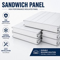 Sistem Dinding dan Atap Panel Sandwich EPS untuk Proyek Konstruksi Gudang dan Bengkel Struktur Baja