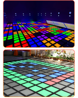 Sol de jeu interactif à projection : Grille LED lumineuse, jeu 'Le sol est du lave', piste de danse laser pour aire de jeux intérieure