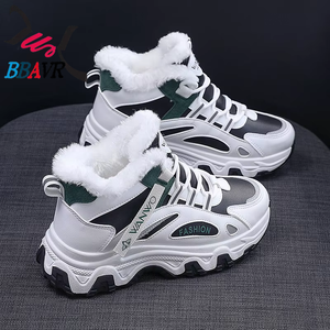 Zapatillas Deportivas de Mujer con Plataforma Alta y Forro de Felpa, Modernas, Casuales, para Caminar y Correr, Otoño, Cálidas, de Algodón, para Estudiantes y Damas, 2025 - Product Image 5