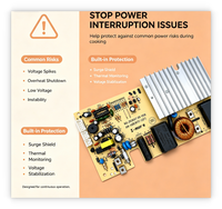 Placa de Control PCB para Cocina de Inducción AM 16B 1900W de Larga Duración con Protección Contra Sobretensiones de 6KV y Sensor de Temperatura NTC Preciso