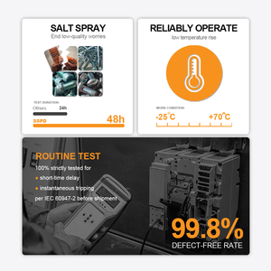 Disjoncteur économique Mccb EZD100 3p avec prix avantageux 16 ampères Boîtier moulé - Product Image 3