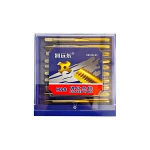 Machos de roscar Runyuan East HSS recubiertos M3 M4 M5 M6, machos de roscar métricos sin desbaste para acero - Product Image 1
