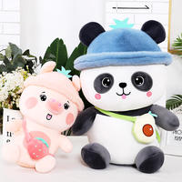 Greenmart – Série de poupées en peluche de haute qualité, animaux mignons et originaux : Panda, Cochon, Tigre
