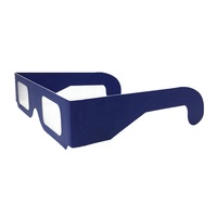 Lunettes 3D en papier, pour fête de noël, verres unisexe