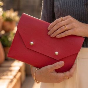 PU Leather Mahjong Card Clutch <b>Holder</b> Pouch Mahjong Card Clutch Game Night Organizer, Mother's Day Gift Chic Tabletop Accessory - Product Image 1