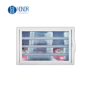 Jalousie en aluminium avec <span class=keywords><strong>lames</strong></span> en verre transparent réglables Fenêtres à persiennes - Product Image 1