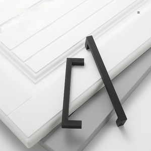Modern Simple Zinc Alloy Kitchen Cabinet Aluminum Hardware Accessories <strong>Black</strong> Handle Drawer Wardrobe <strong>Door</strong> <strong>Door</strong> Handle - Product Image 4