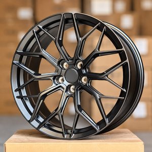 Jantes en alliage forgé sport à 10 branches, concaves profondes, noir brillant HE1, 19 20 21 22 pouces, pour Mercedes C63 A45 <span class=keywords><strong>AMG</strong></span> 5x112 - Product Image 3