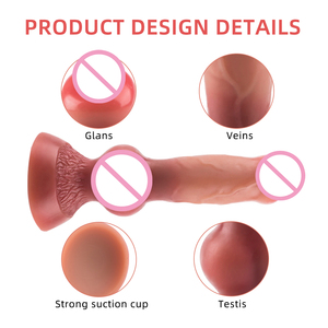 Dildo a forma speciale ventosa Dick lesbiche giocattolo del sesso simulazione pene masturbazione femminile - Product Image 3