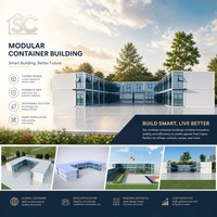 Maison conteneur moderne raffinée avec des systèmes d'économie d'énergie haute performance et une technologie préfabriquée modulaire avancée