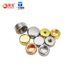 Decorative Head Screw Cover Flat Nut Home Crafts Flat Head Nut M4/M5/M6/M10 Iron Round Cake Decorative Nut