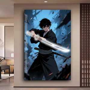<span class=keywords><strong>Anime</strong></span> en la pared de fondo de la pared de la sala de estar decoración del hogar pinturas creativas acrílico LED pintura - Product Image 3
