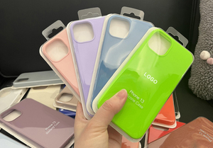 Cover Originale per <span class=keywords><strong>Cellulare</strong></span> in Microfibra Antiurto con LOGO in Silicone Liquido per Apple iPhone 14 13 12 Plus Pro Max - Product Image 6