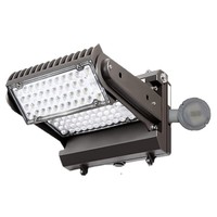Lampu Dinding LED Putar 150W Dusk to Dawn, ETL, Kepala Dapat Disesuaikan, Lampu LED Wallpack Luar Ruangan untuk Penerangan Area Parkir