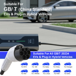 Nouvelle borne de recharge pour véhicule électrique Senku 3,5 kW GBT AC avec écran 2 pouces, 220 V 16 A, portable, 7 kW 32 A, station de recharge domestique pour voiture, câble de 5 m - Product Image 6