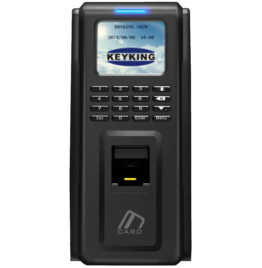 Lecteur biométriques de reconnaissance par empreinte digitale, clavier usb, affichage du clavier, contrôleur d'accès, personnel en ligne, tcp2/ip