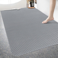 Tapis de sol antidérapant en PVC de couleur unie GHT 2026, nouveau style, absorbant, pour salle de bain, douche, idéal pour les seniors et les enfants, anti-chute, pour la maison