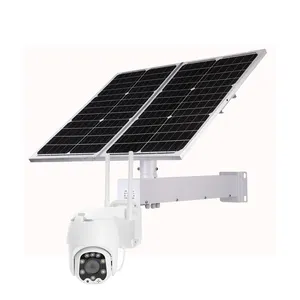 Caméra de surveillance solaire WiFi sans fil 4G, alarme à distance, caméra infrarouge HD